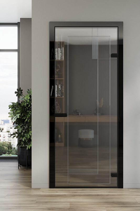 Дверь межкомнатная Playline. Стекло